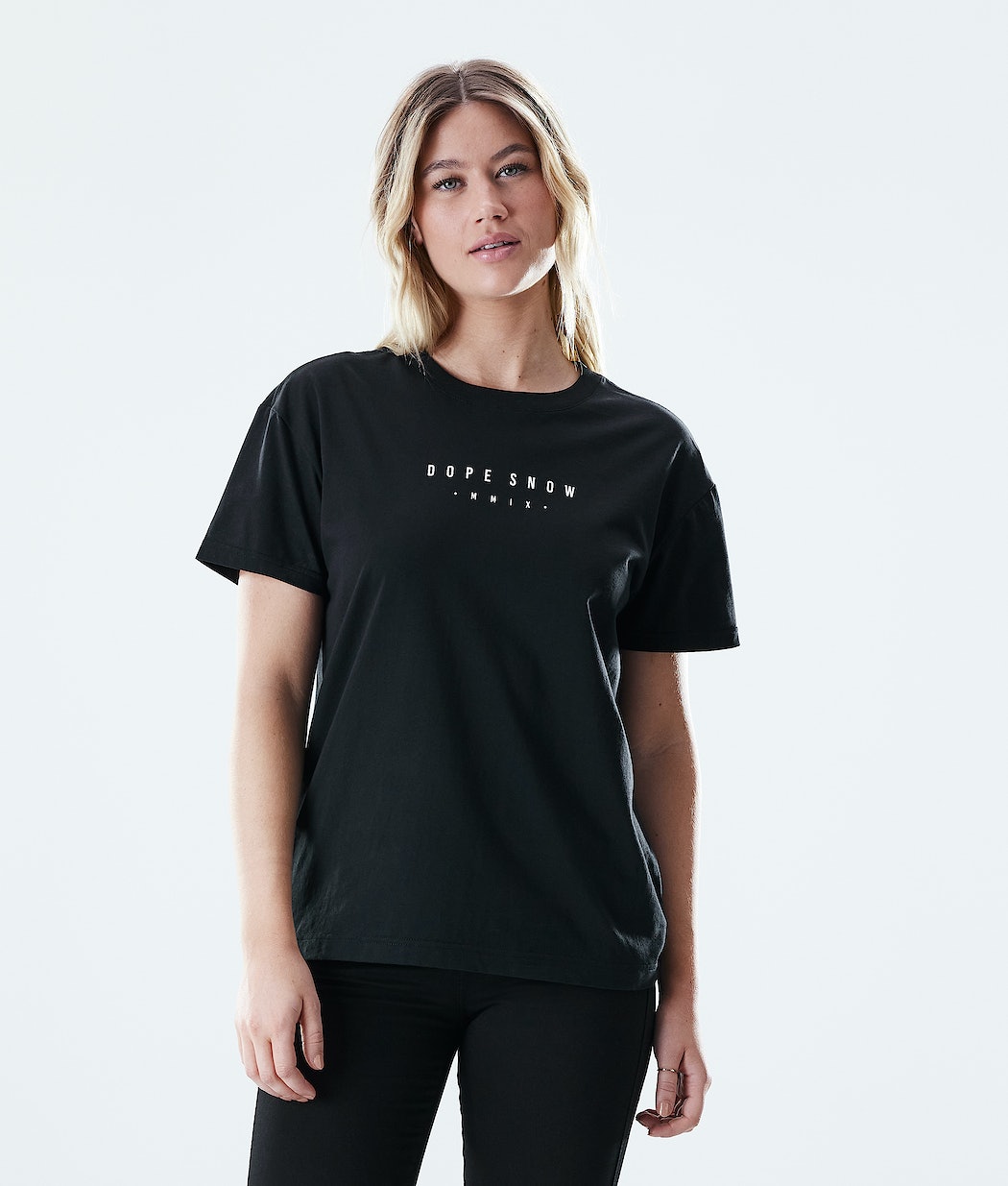Camisetas Dope Regular Range Mujer Negras | 520-IRMNLH