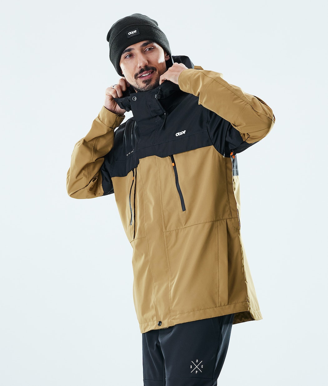 Chaqueta Esquí Dope Trekker Hombre Negras Doradas | 380-XTIGZB