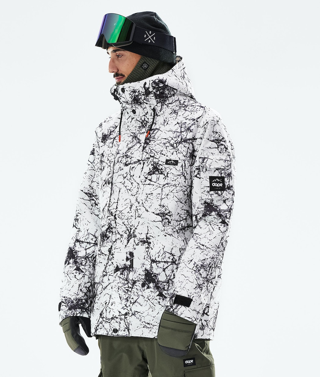 Chaqueta Snowboard Dope Adept 2021 Hombre Blancas Negras | 513-TMBSJX