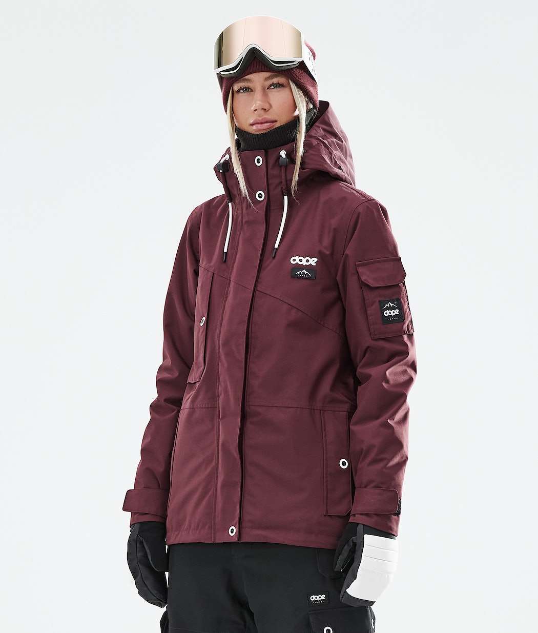 Chaqueta Snowboard Dope Adept W 2021 Mujer Burdeos | 250-DQZWRJ