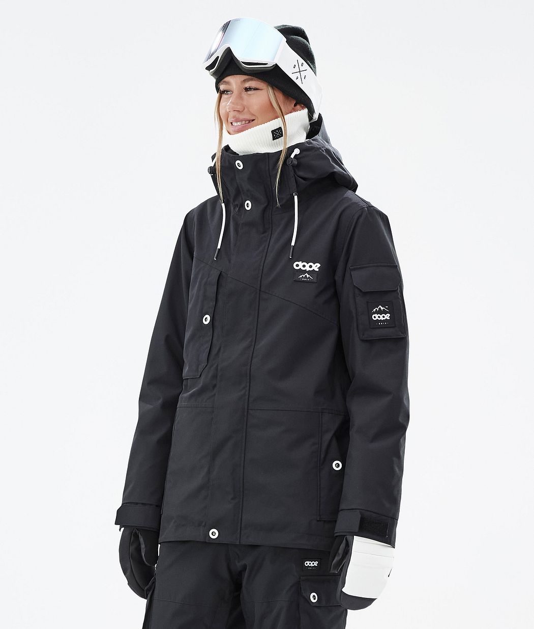 Chaqueta Snowboard Dope Adept W Mujer Negras | 435-MJAXGZ