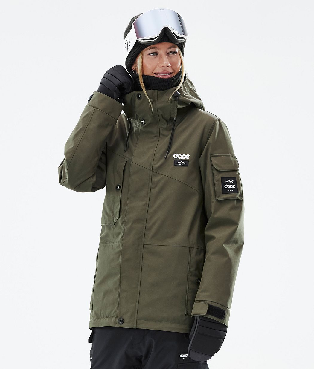 Chaqueta Snowboard Dope Adept W Mujer Verde Oliva Verde | 791-NGFWHU