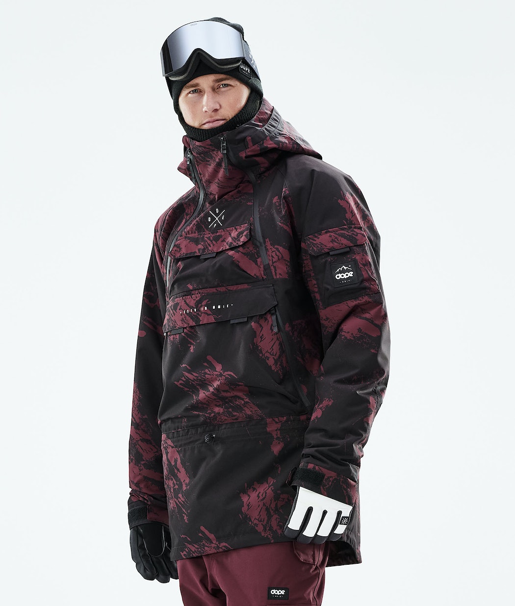 Chaqueta Snowboard Dope Akin 2021 Hombre Burdeos | 410-OLKBMF
