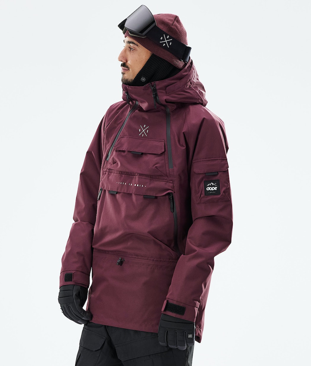 Chaqueta Snowboard Dope Akin 2021 Hombre Burdeos | 736-MZDRIS