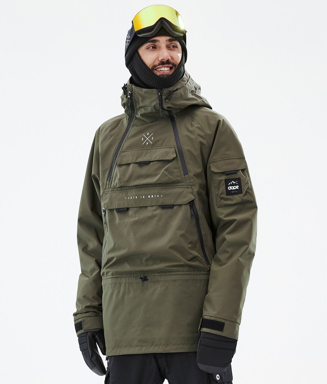 Chaqueta Snowboard Dope Akin Hombre Verde Oliva Verde | 957-FBEGCD