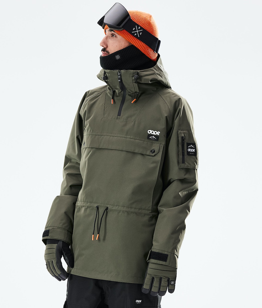 Chaqueta Snowboard Dope Annok 2021 Hombre Verde Oliva Verde Negras | 293-GCYQJR