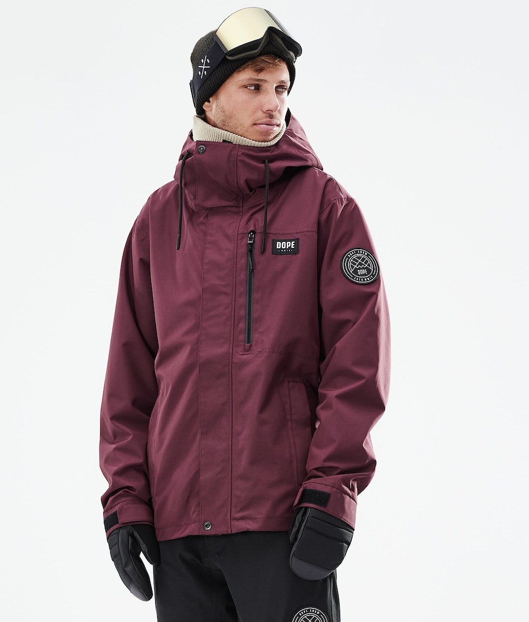 Chaqueta Snowboard Dope Blizzard Full Zip 2021 Hombre Burdeos | 012-JIDMVB