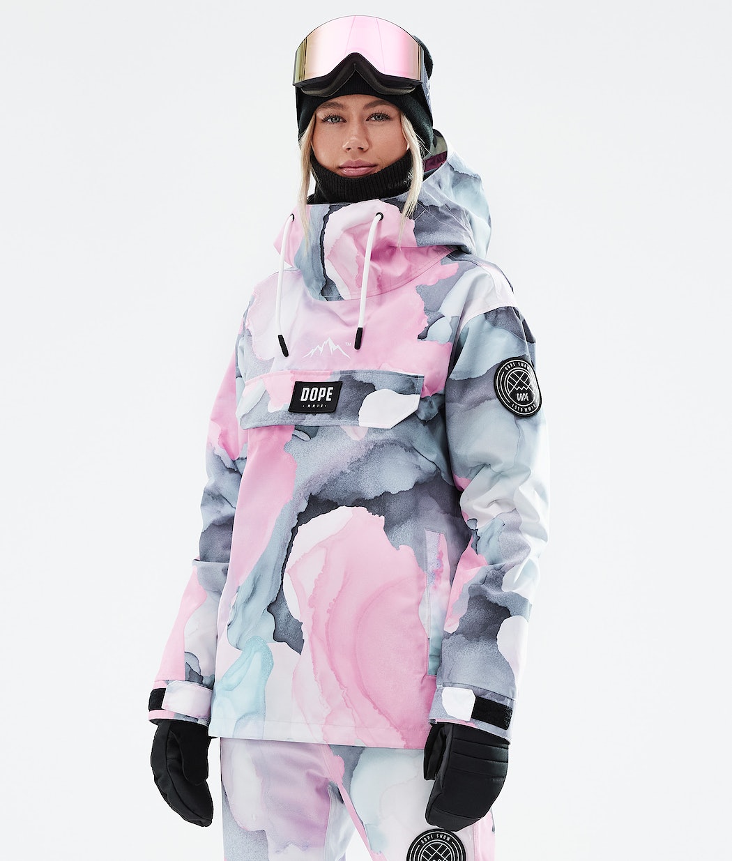 Chaqueta Snowboard Dope Blizzard W 2021 Mujer Multicolor Rosas | 285-MORKZL