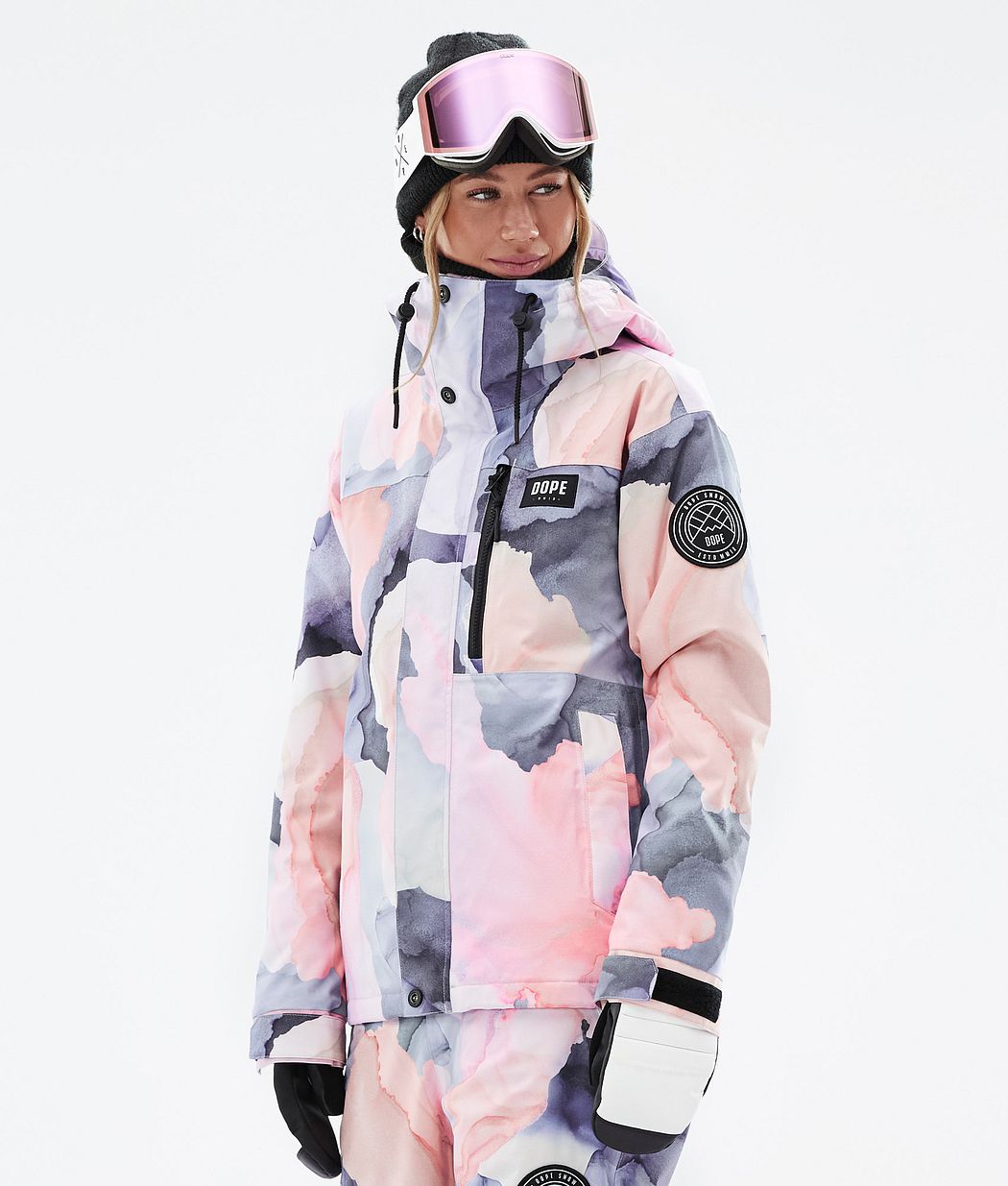 Chaqueta Snowboard Dope Blizzard W Full Zip Mujer Multicolor Rosas | 846-FXQGNZ