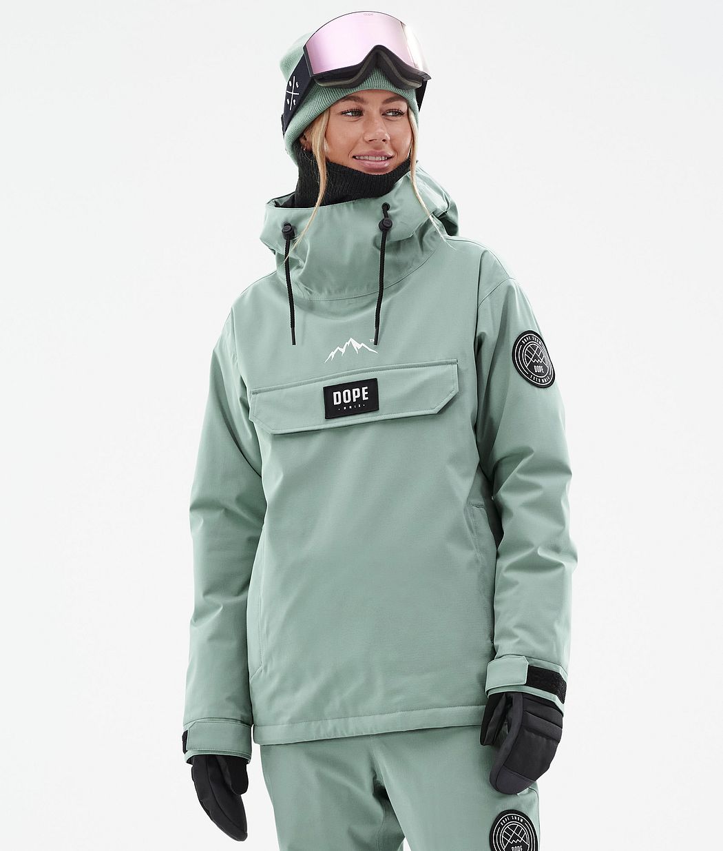 Chaqueta Snowboard Dope Blizzard W Mujer Verde | 107-JMDIQT