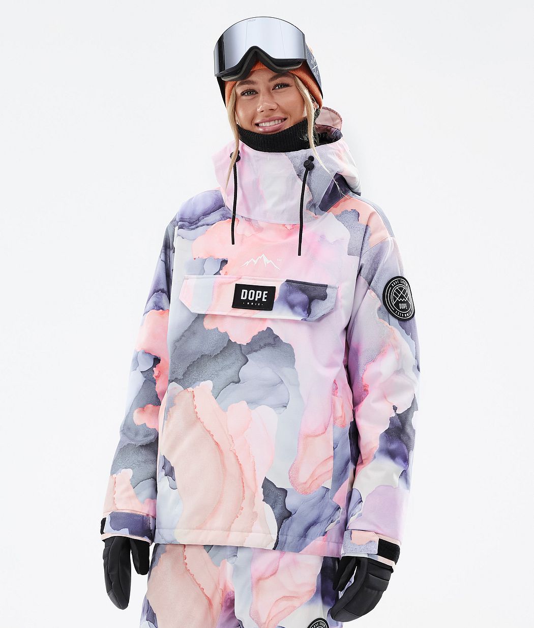 Chaqueta Snowboard Dope Blizzard W Mujer Multicolor Rosas | 934-QIBLGR