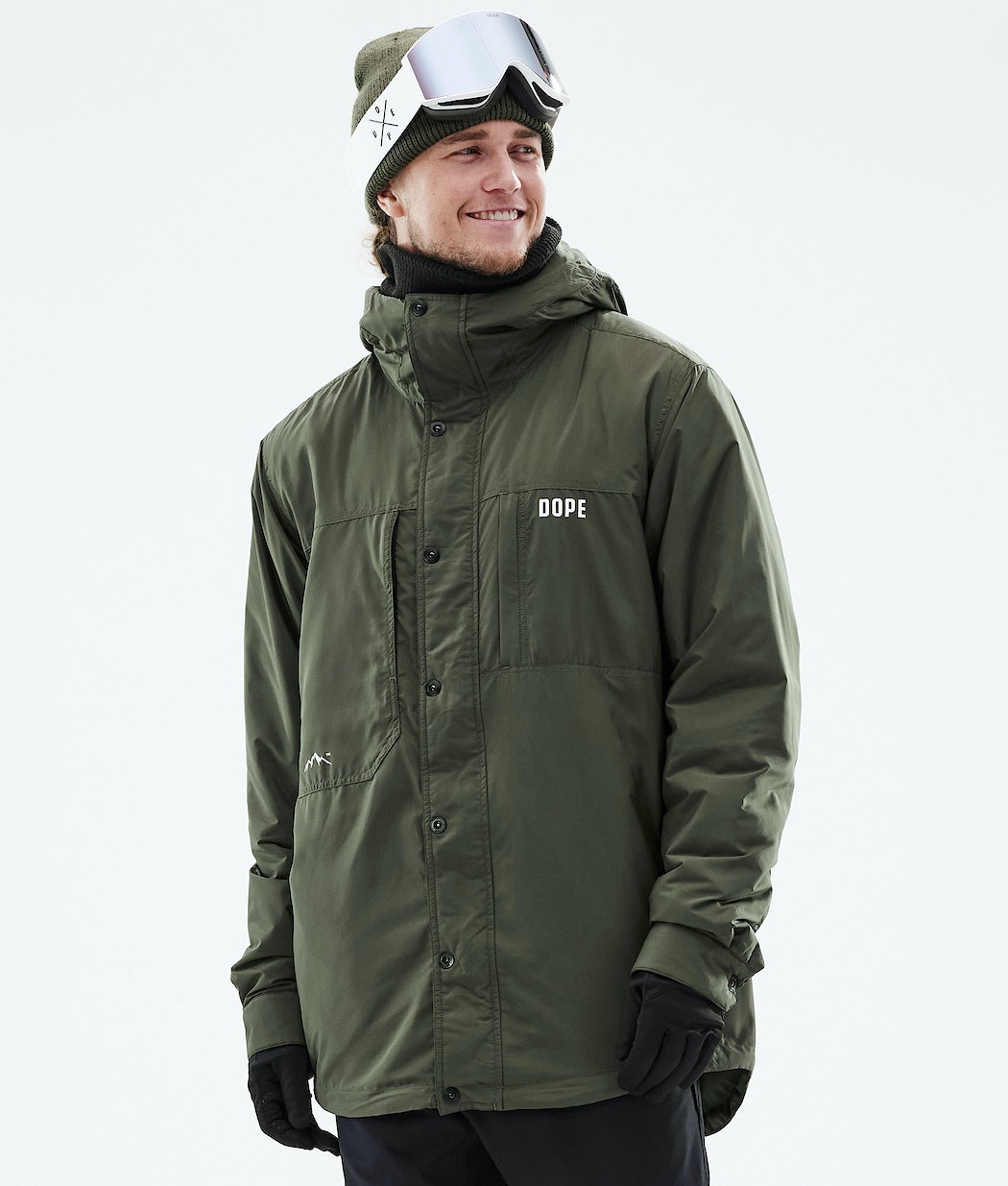 Dope Insulated Las Mejores - Chaqueta Snowboard Hombre Verde Oliva Verde