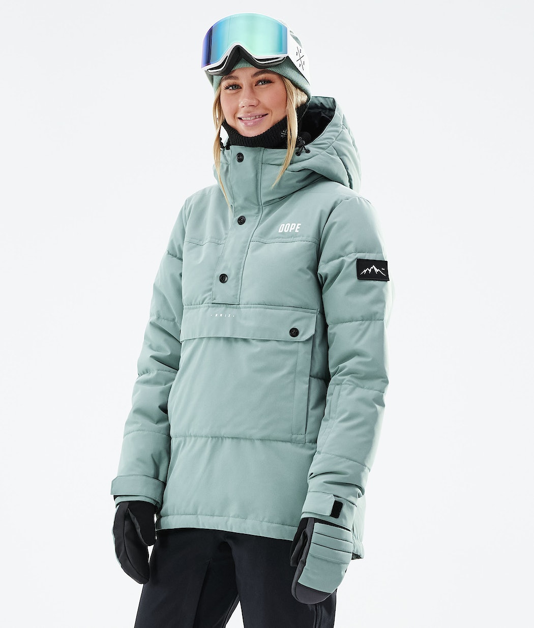 Chaqueta Snowboard Dope Puffer W 2021 Mujer Verde | 943-KYBQFE