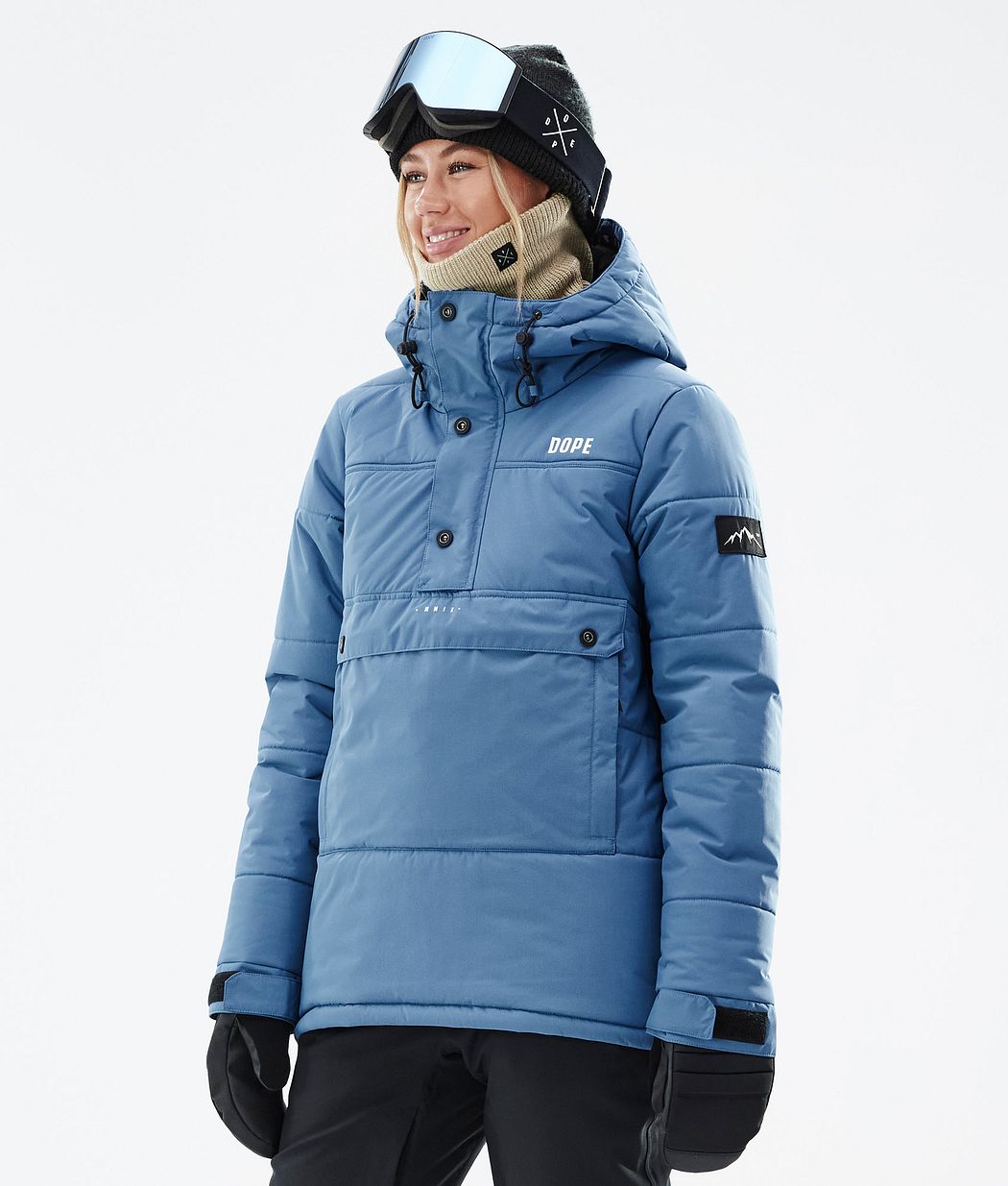 Chaqueta Snowboard Dope Puffer W Mujer Azules Gris | 321-BPSTAL