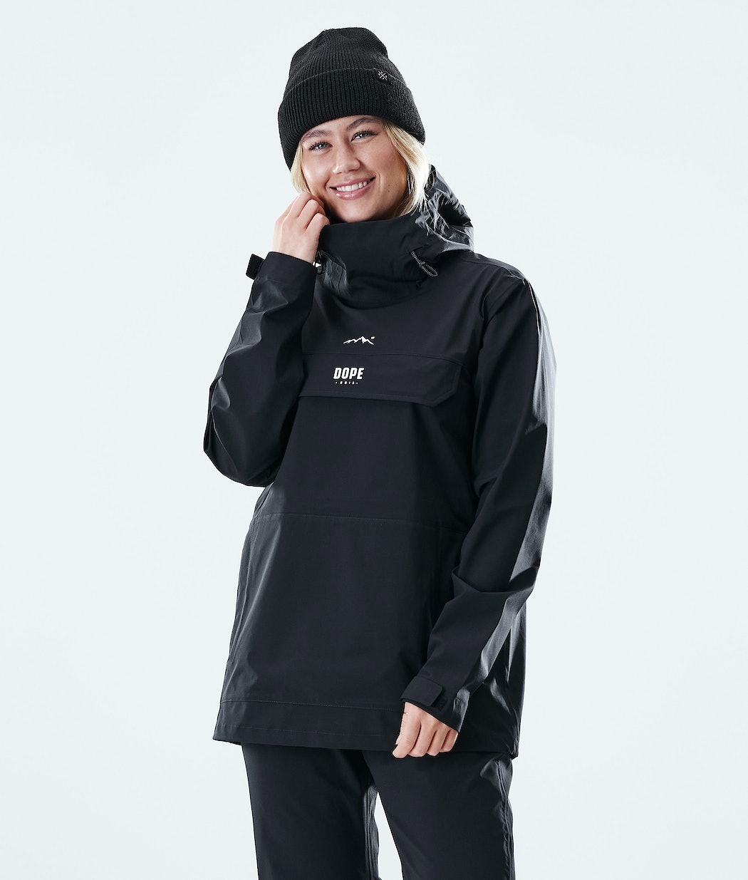 Chubasquero Dope Drizzard W Mujer Negras | 472-UFSLVC
