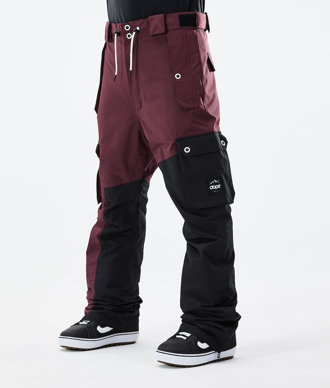 Pantalones Snowboard Dope Adept 2021 Hombre Burdeos Negras | 314-UQCVRH