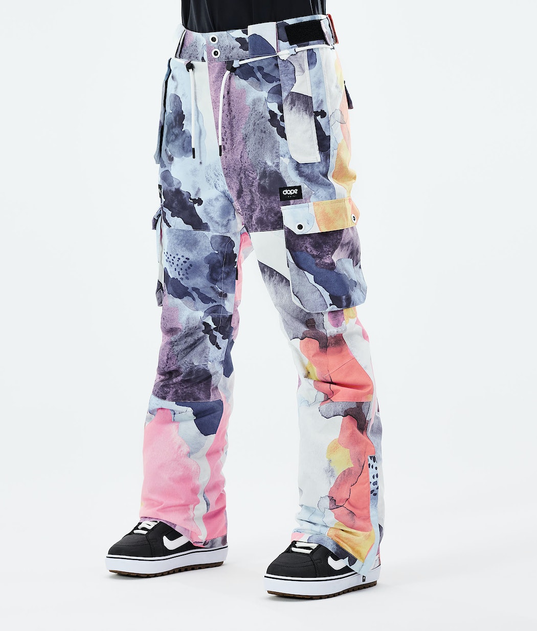 Pantalones Snowboard Dope Iconic W 2021 Mujer Multicolor Rosas | 329-KGUYPI