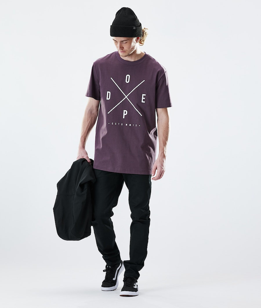 Camisetas Dope Daily 2X-UP Hombre Moradas | 781-BPDERQ