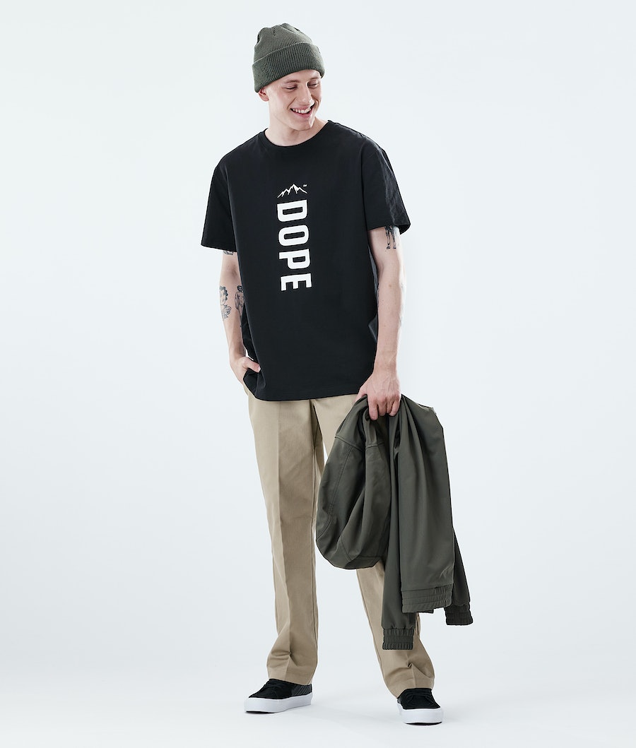 Camisetas Dope Daily Capital Hombre Negras | 685-HBIKFP