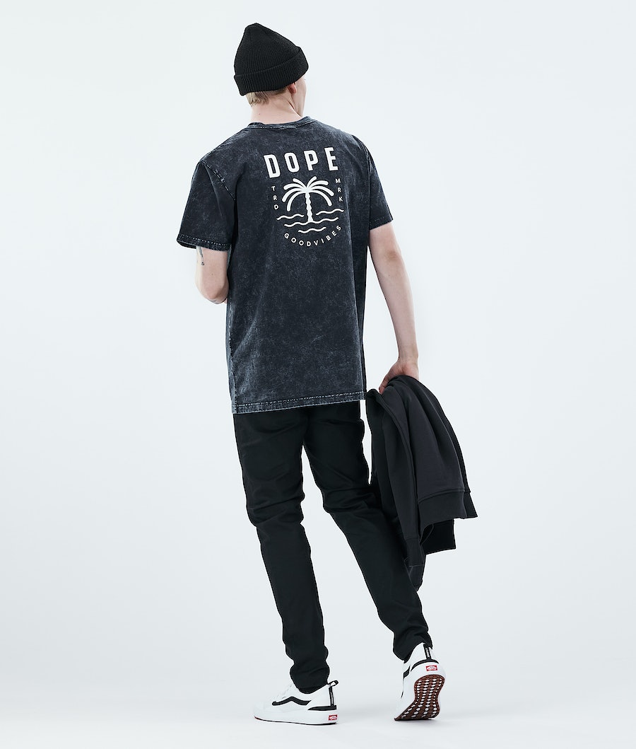 Camisetas Dope Daily Palm Hombre Negras | 069-QAYTIX