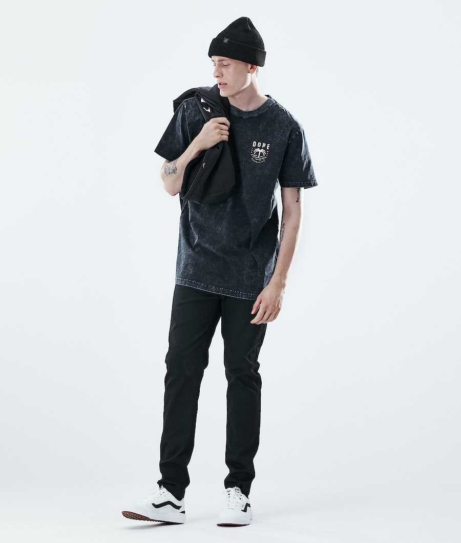 Camisetas Dope Daily Palm Hombre Negras | 069-QAYTIX