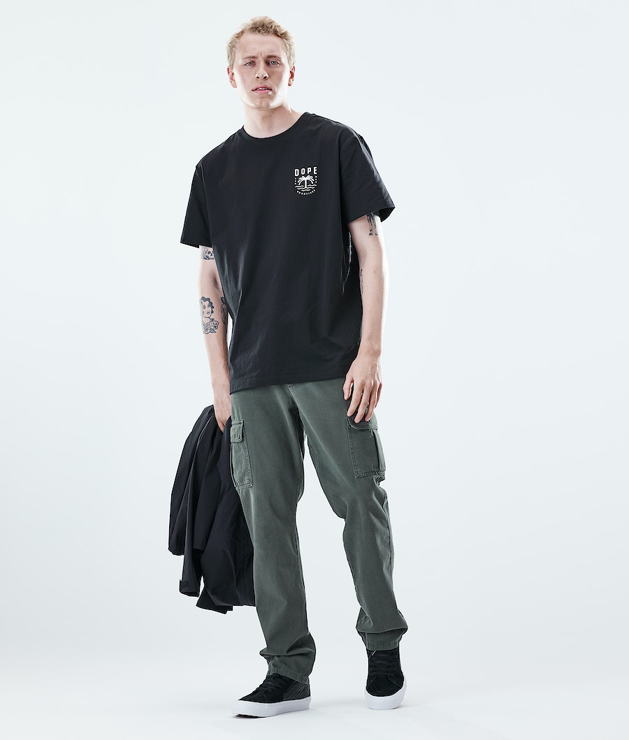 Camisetas Dope Daily Palm Hombre Negras | 290-WNOKQS