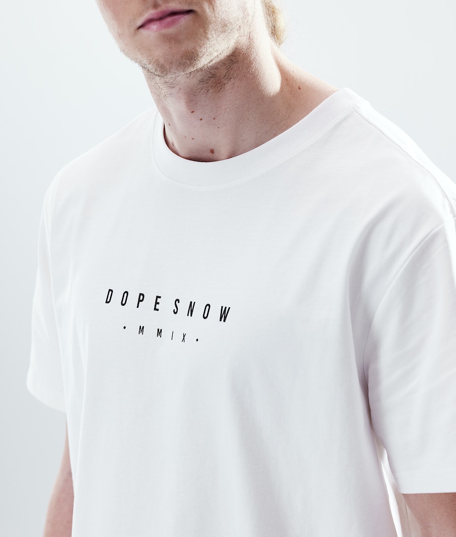 Camisetas Dope Daily Range Hombre Blancas | 759-DLHAOP