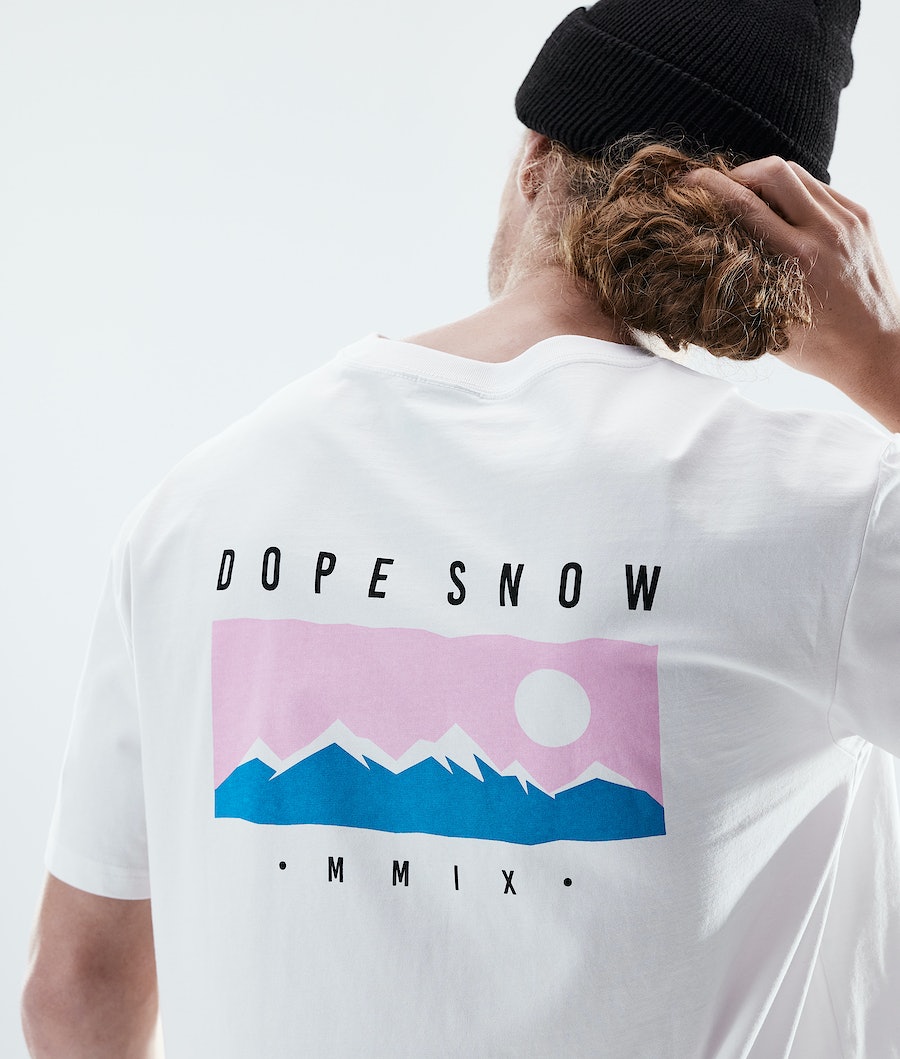 Camisetas Dope Daily Range Hombre Blancas | 759-DLHAOP