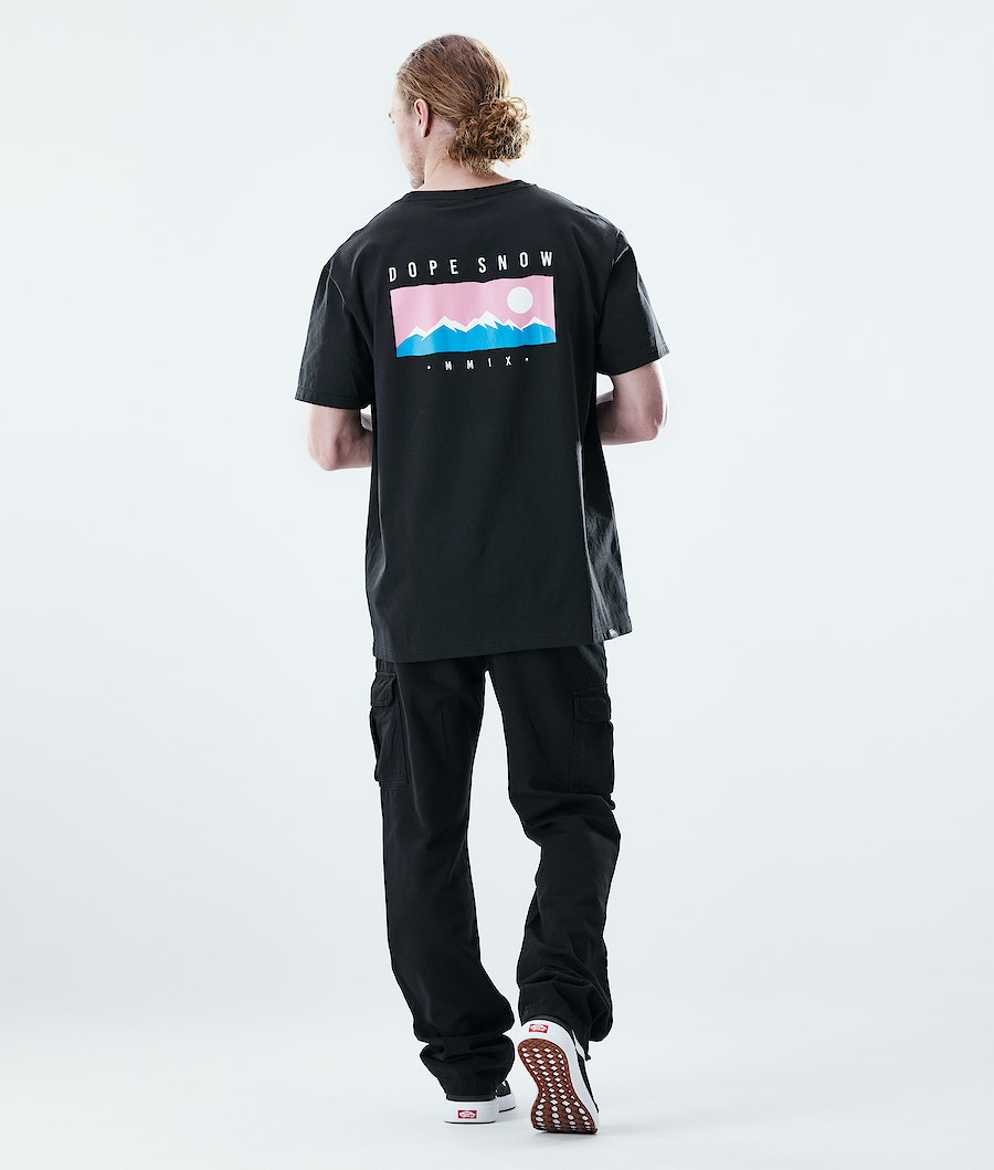 Camisetas Dope Daily Range Hombre Negras | 934-ZTFAGL