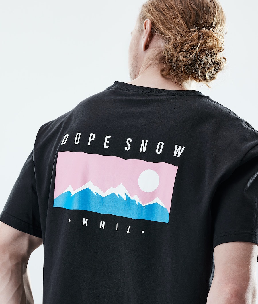 Camisetas Dope Daily Range Hombre Negras | 934-ZTFAGL