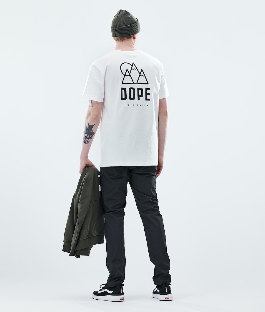 Camisetas Dope Daily Rise Hombre Blancas | 790-OKHJNP