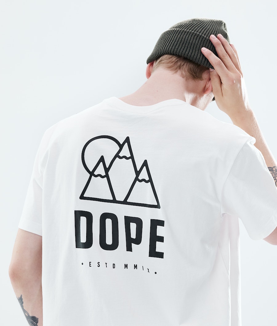 Camisetas Dope Daily Rise Hombre Blancas | 790-OKHJNP