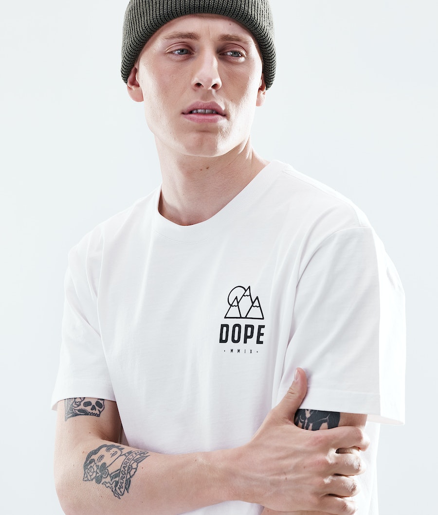 Camisetas Dope Daily Rise Hombre Blancas | 790-OKHJNP