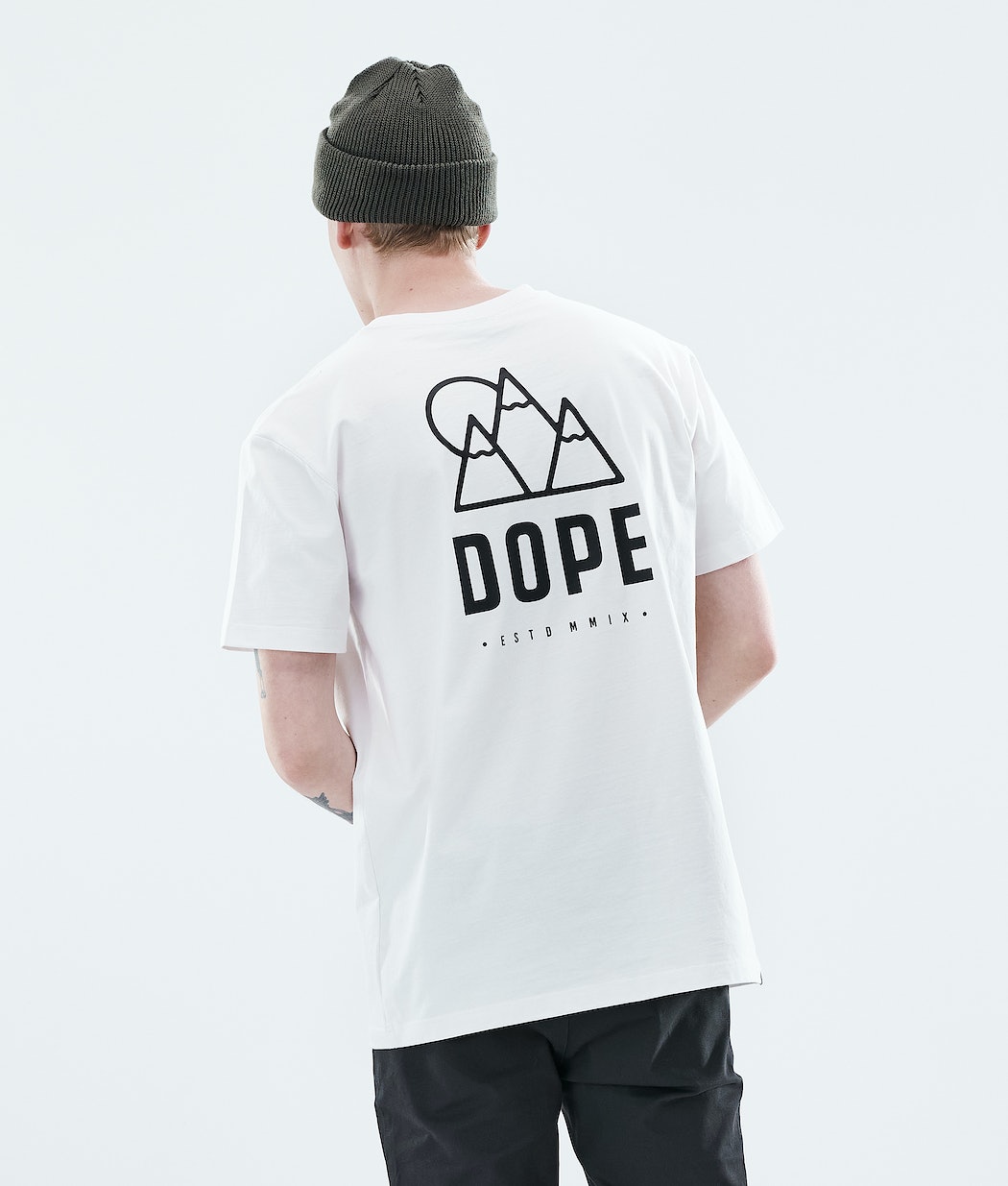 Camisetas Dope Daily Rise Hombre Blancas | 790-OKHJNP