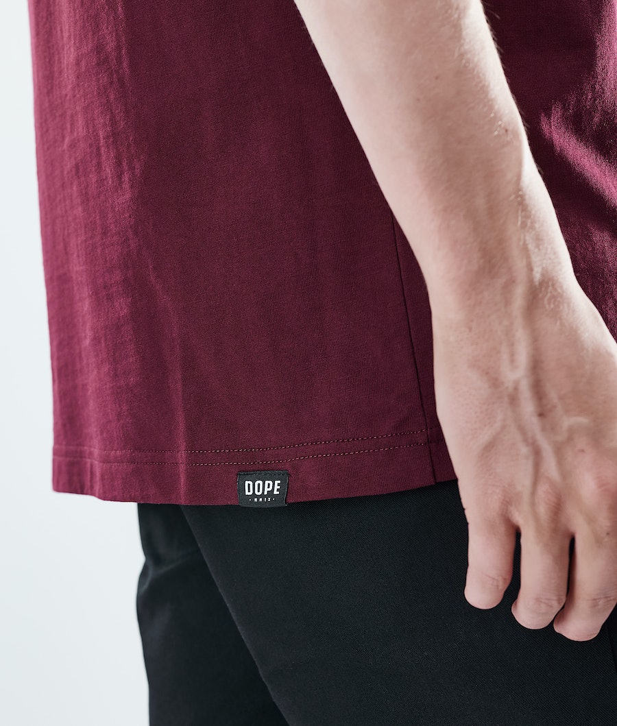 Camisetas Dope Daily Rise Hombre Burdeos | 389-RBKCJZ