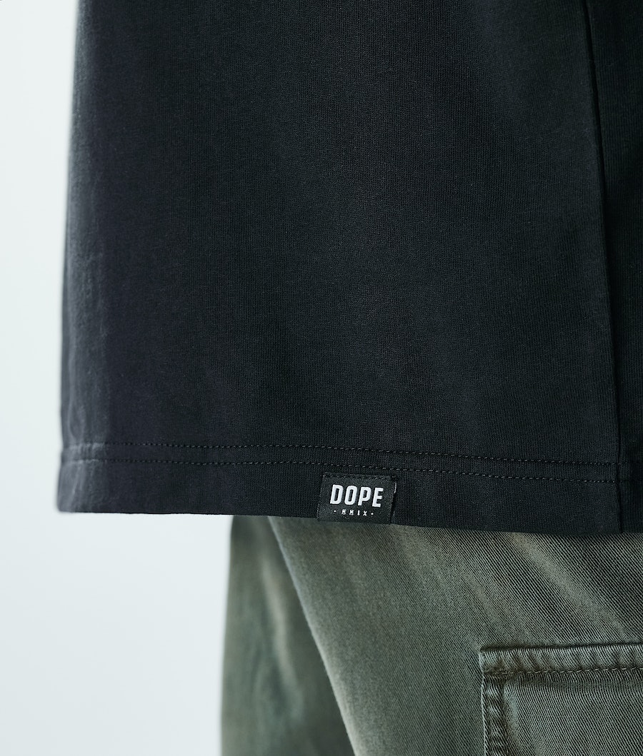Camisetas Dope Daily Rose Hombre Negras | 039-UKLATY