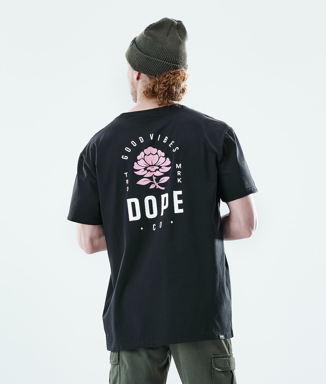 Camisetas Dope Daily Rose Hombre Negras | 039-UKLATY