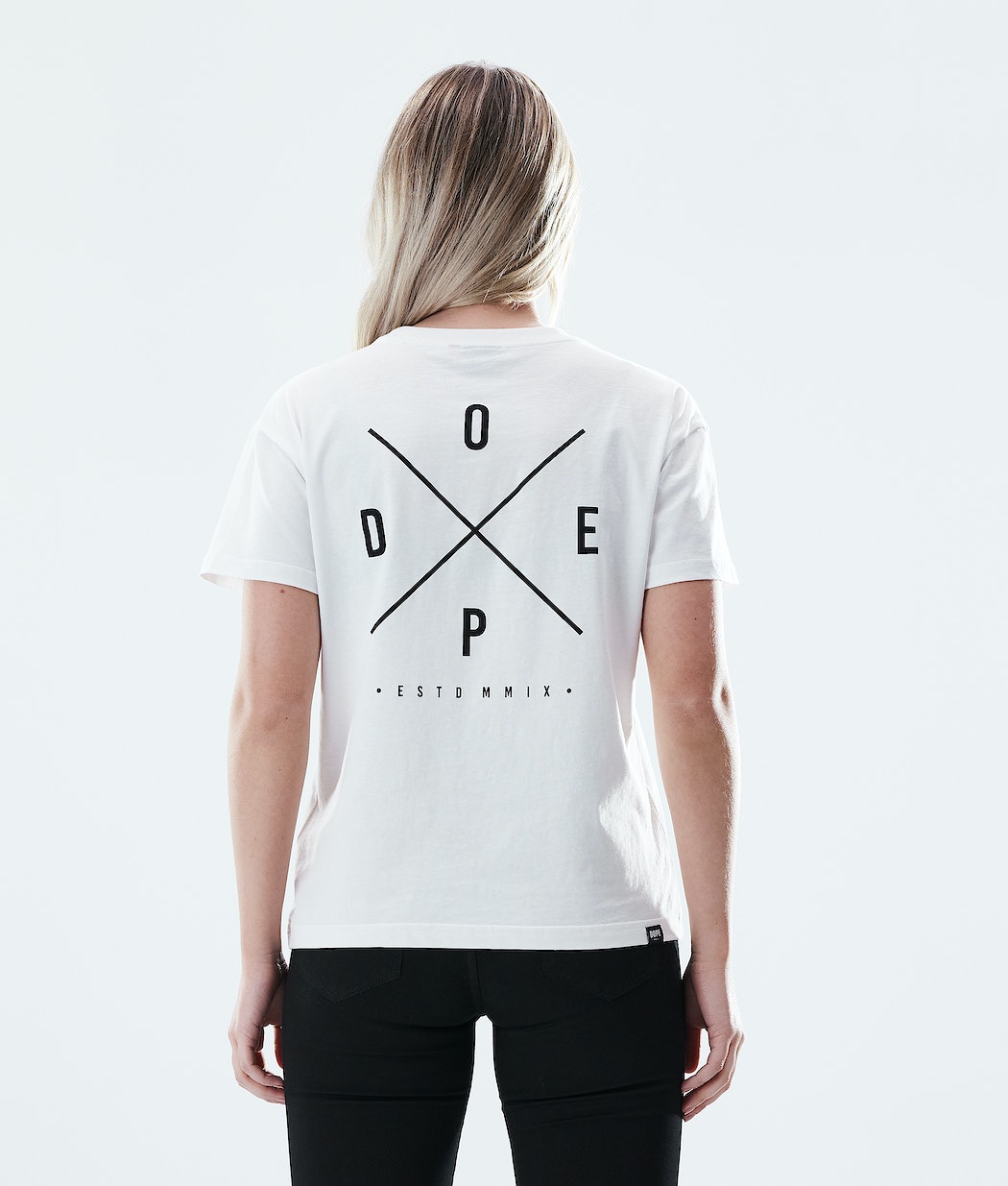 Camisetas Dope Regular 2X-UP Mujer Blancas | 657-KSBGTA