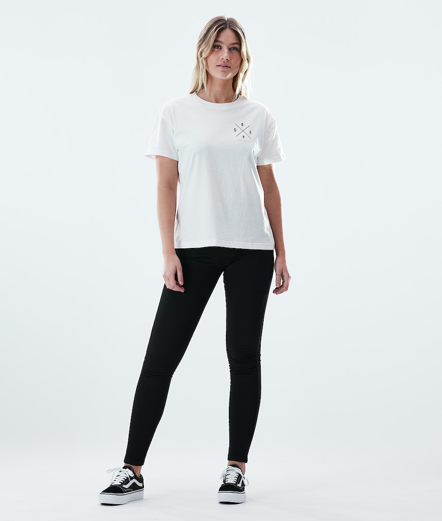 Camisetas Dope Regular 2X-UP Mujer Blancas | 657-KSBGTA