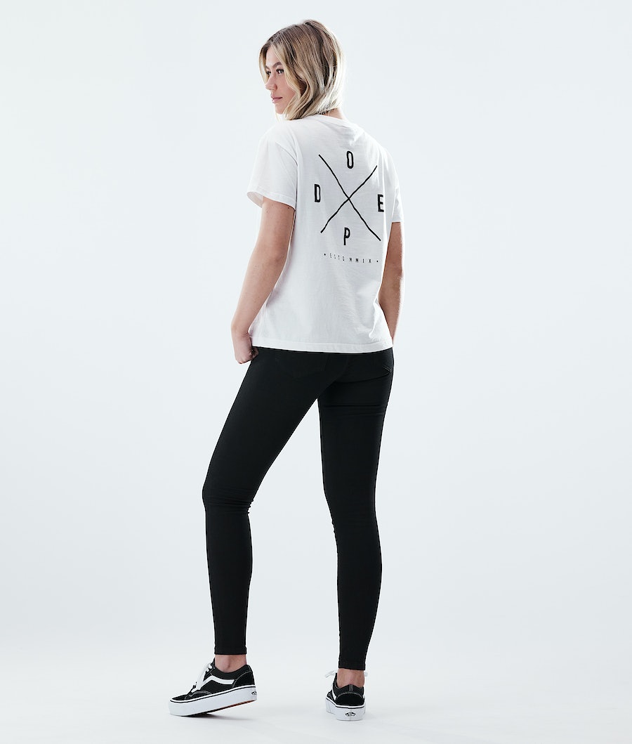 Camisetas Dope Regular 2X-UP Mujer Blancas | 657-KSBGTA