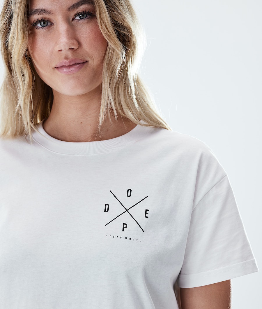 Camisetas Dope Regular 2X-UP Mujer Blancas | 657-KSBGTA