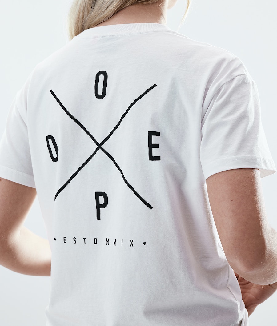 Camisetas Dope Regular 2X-UP Mujer Blancas | 657-KSBGTA