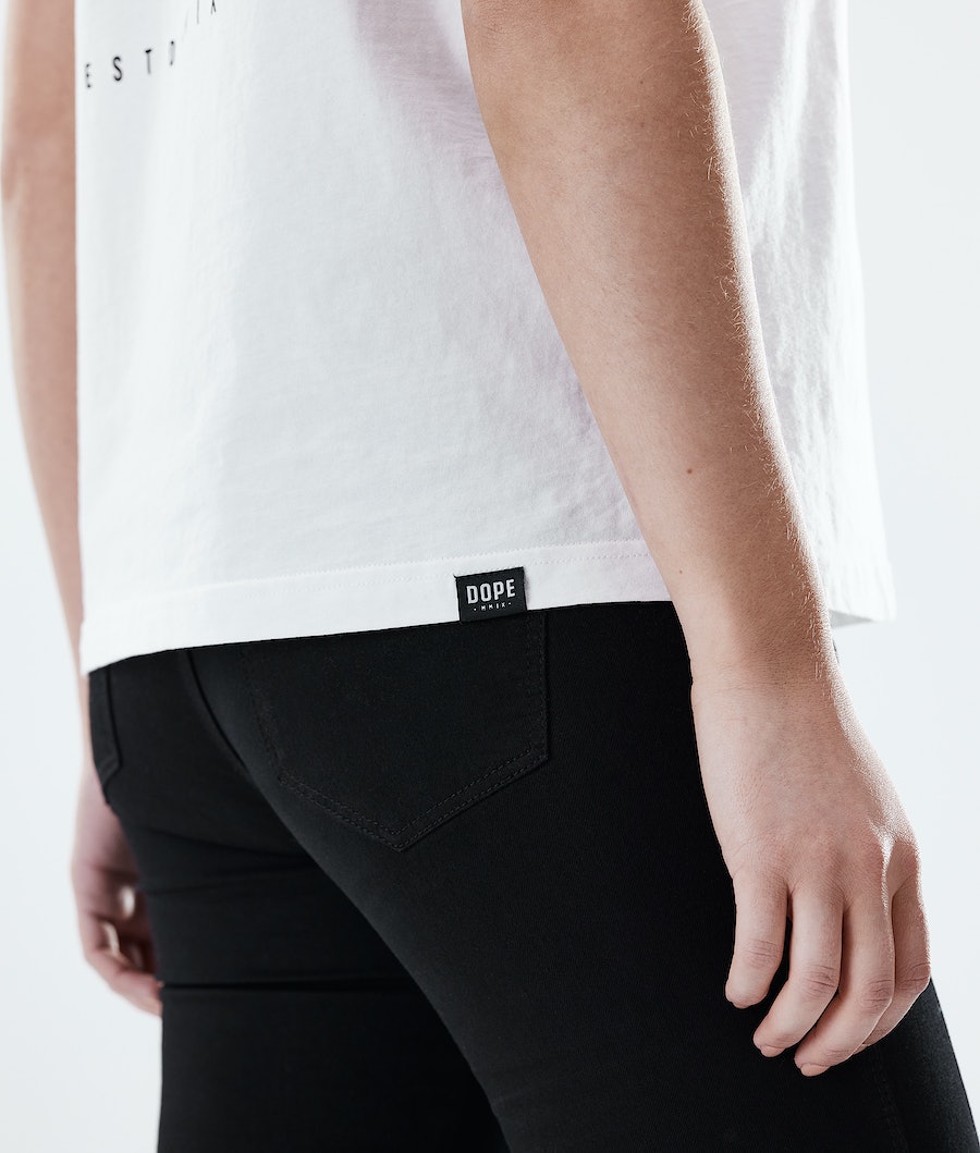Camisetas Dope Regular 2X-UP Mujer Blancas | 657-KSBGTA