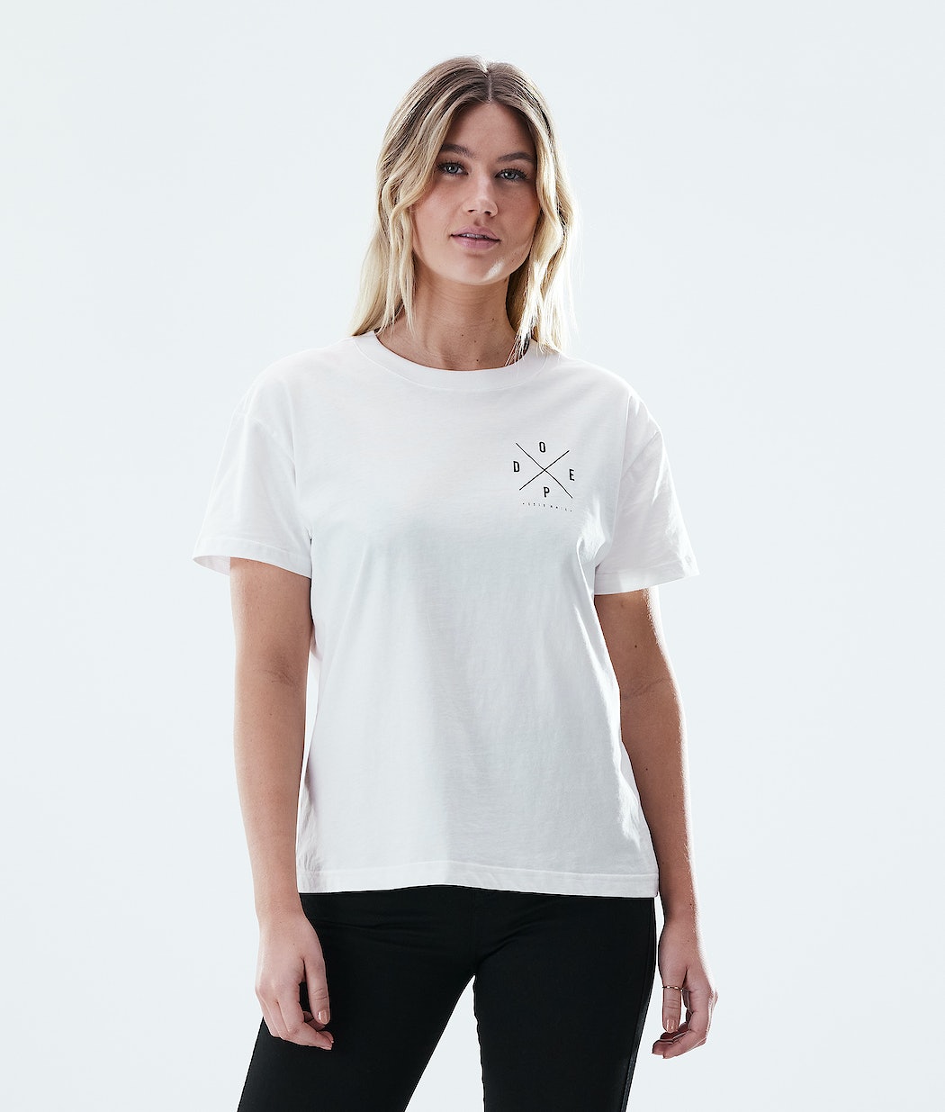 Camisetas Dope Regular 2X-UP Mujer Blancas | 657-KSBGTA