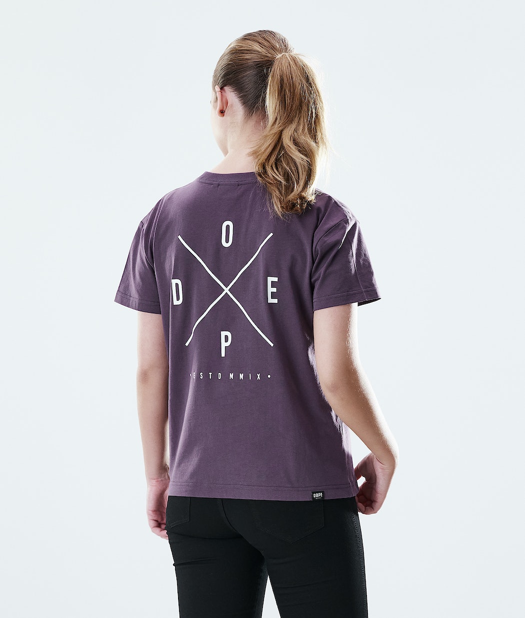 Camisetas Dope Regular 2X-UP Mujer Moradas | 687-WDUKPL