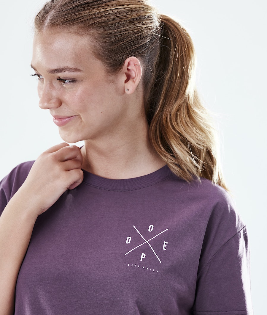 Camisetas Dope Regular 2X-UP Mujer Moradas | 687-WDUKPL