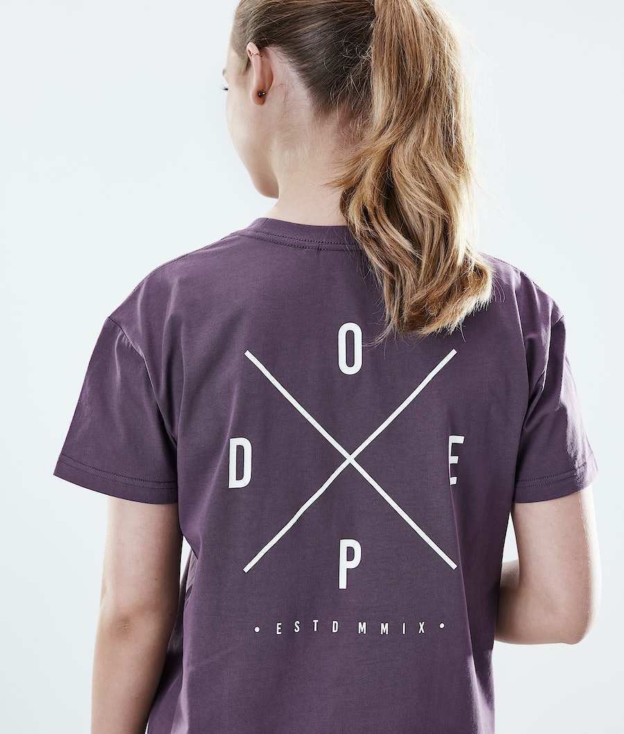 Camisetas Dope Regular 2X-UP Mujer Moradas | 687-WDUKPL