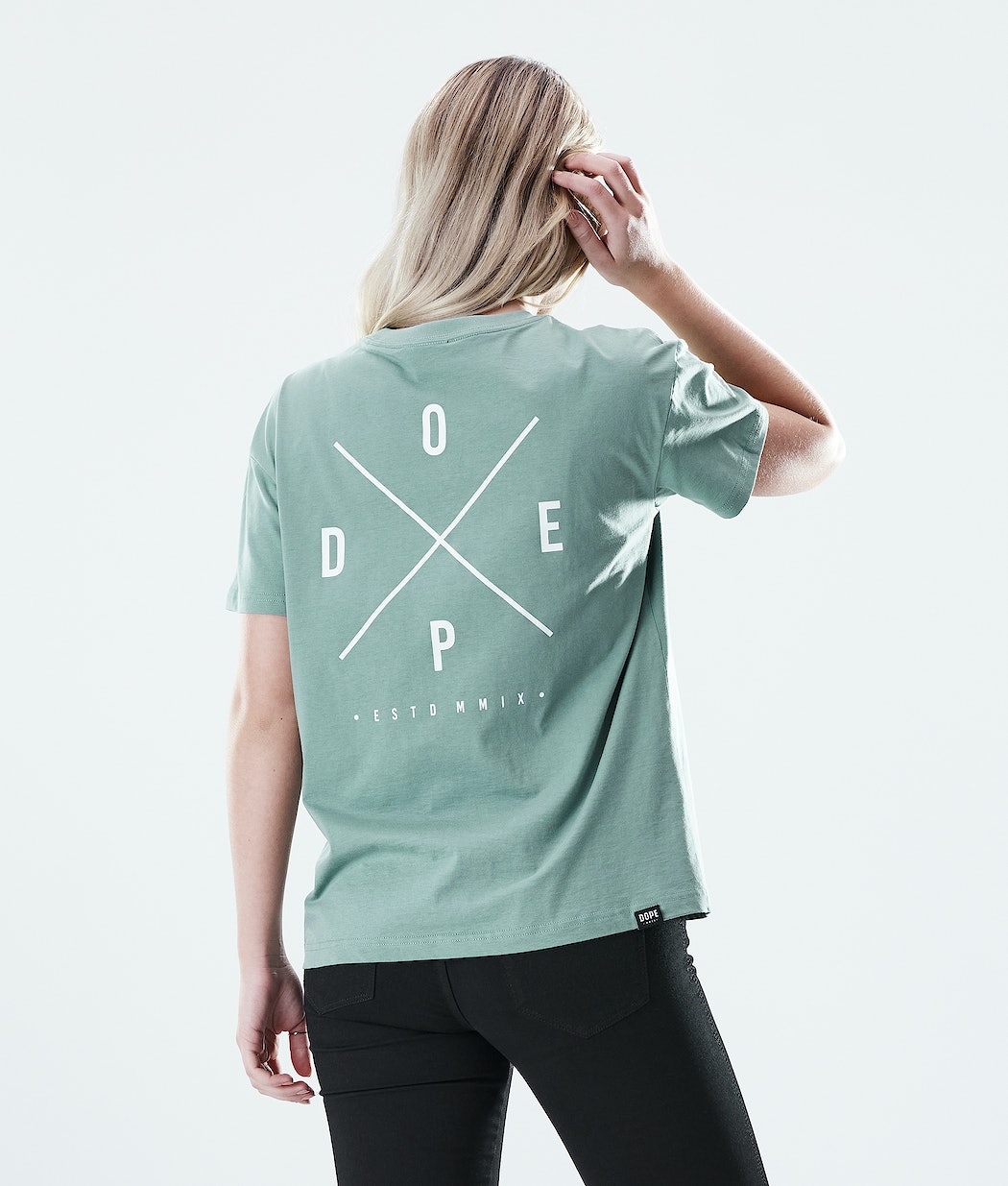 Camisetas Dope Regular 2X-UP Mujer Verde | 869-LNZJCA