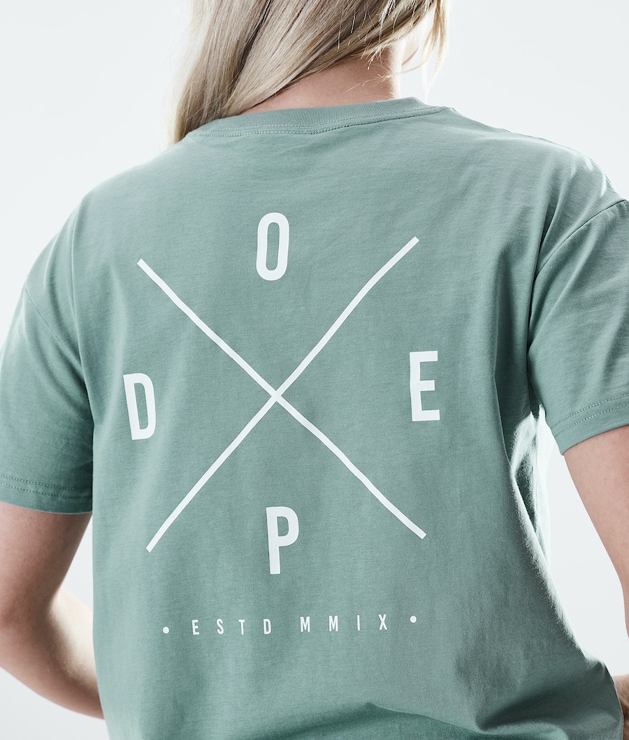 Camisetas Dope Regular 2X-UP Mujer Verde | 869-LNZJCA