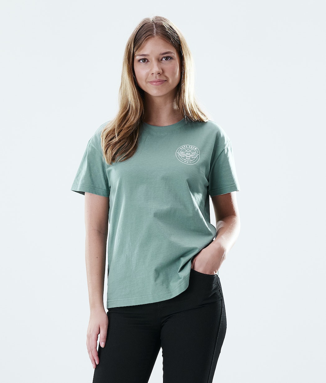 Camisetas Dope Regular Beak Mujer Verde | 182-RWKJPN